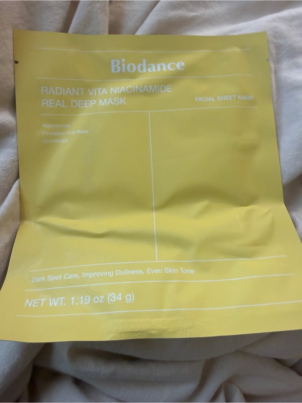 š 4/$20 Biodance Radiant Vita Niacinamide Real Deep Mask
